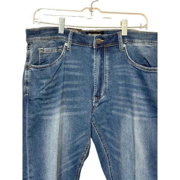 NWT Blank Nyc Wooster Slim Fit Denim Flashy Ways Jeans Blue Men's Size 36x32 - Picture 2 of 8